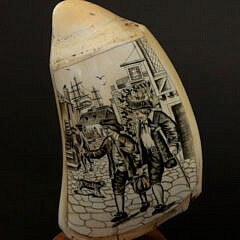 Fine Contemporary Scrimshaw Whale