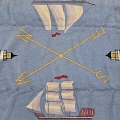 Claire Murray “Lighthouses and Ships” Hooked Rug