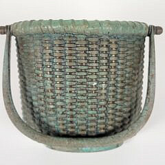 Vintage Cast Bronze Nantucket Basket Door Knocker
