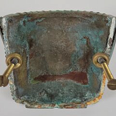 Vintage Cast Bronze Nantucket Basket Door Knocker