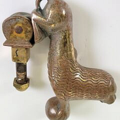 Antique Heavy Cast Bronze Lion Doorknocker