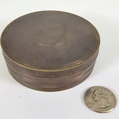 Vintage Nautical Military Brass Pocket Compass Sundial