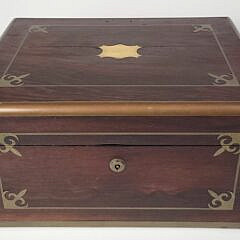 19th C. Anglo Indian Exotic Wood Campaign Box