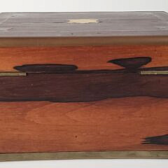 19th C. Anglo Indian Exotic Wood Campaign Box
