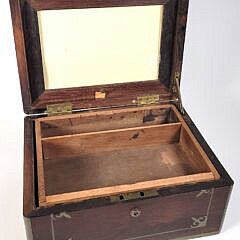 19th C. Anglo Indian Exotic Wood Campaign Box