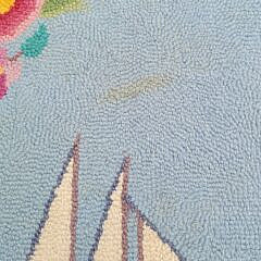 Vintage Brant Point and Sankaty Head Nantucket Lighthouse Hooked Rugs