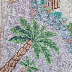 Vintage Carolina Lighthouses Hooked Rug