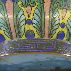 Pair of Antique Chinese Cloisonne Double Gourd Vase Wall Pockets