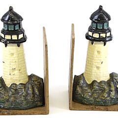 1655-1865 Lighthouse Bookends A