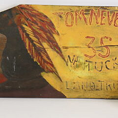 Rare Painted Tom Nevers Nantucket Land Trust Wooden Sign