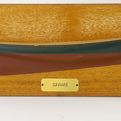 Vintage Fishing Sloop Caviare Shipbuilder’s Half Hull Model
