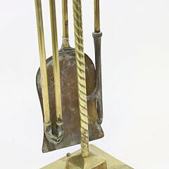 Set of Vintage Brass Nautical Anchor Fire Tools