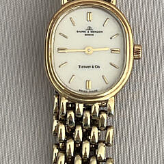 Baume & Mercier Geneve Lady’s Gold Wristwatch Retailed by Tiffany & Co.