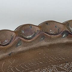 Vintage Mid Century Modern Turkish Style Engraved Copper Coffee Table