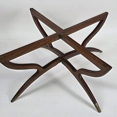 Vintage Mid Century Modern Turkish Style Engraved Copper Coffee Table
