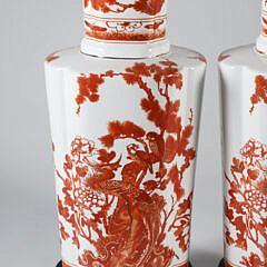 Pair of Chinese Style Porcelain Decorative Lamps