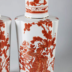 Pair of Chinese Style Porcelain Decorative Lamps