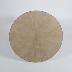 Contemporary White Washed Round Tripod Leg Side Table