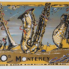 Leroy Neiman Signed Poster “40th Monterey Jazz Festival, 58”
