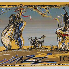 Leroy Neiman Signed Poster “40th Monterey Jazz Festival, 58”