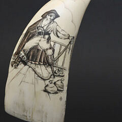 Fine Contemporary Scrimshaw Whale