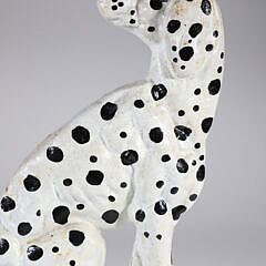 Hand Painted Dalmatian Cast Iron Doorstop