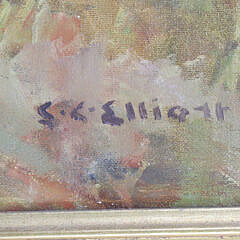 Stephen C. Elliott Oil on Board “Golden Pheasant”