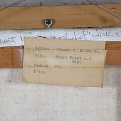 Thomas G. Lohre Jr. Oil on Canvas “Brant Point and Boat”