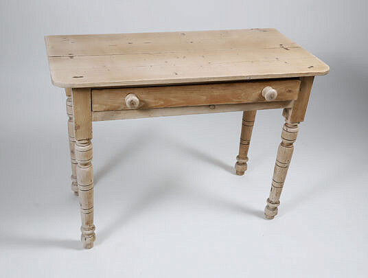 Vintage Pine One Drawer Console Table