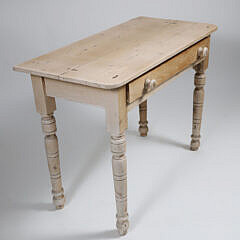 Vintage Pine One Drawer Console Table
