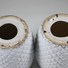 Pair of Safavieh White Porcelain Garden Stools