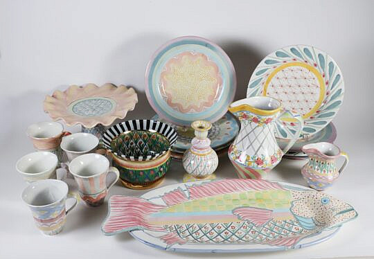Mackenzie Child Ceramic Partial Dinner Service 