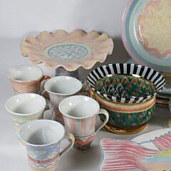 Mackenzie Childs Ceramic Partial Dinner Service