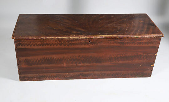 Grain Decorated Blanket Chest, 19th Century