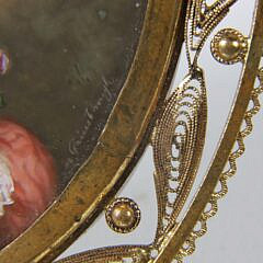 Gainsborough Miniature Oval Portrait of Lady