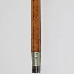 Silver and Boar’s Tusk Cane, 19th Century