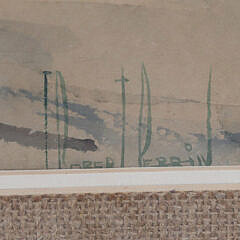 C. Robert Perrin Watercolor on Paper “Sailboat at Rest”