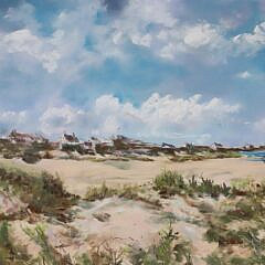 Karen Killen Gouache on Paper “A Perfect Day” circa 1989