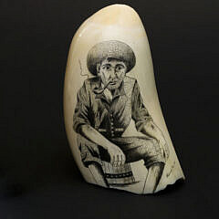Fine Contemporary Scrimshaw Whale