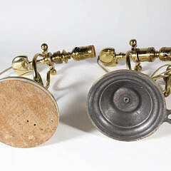 VintagePair of Brass Gimbal Lamps