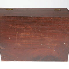 Mahogany Lift Top Jewelry Box with Various Interior Compartments, 19th Century