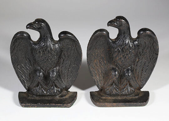 Cast Iron American Eagle Bookends
