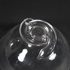 Signed Steuben Clear Crystal Bowl with Spiral Base