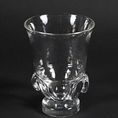 Signed Steuben Clear Crystal Vase