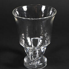 Signed Steuben Clear Crystal Vase