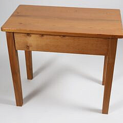 Vintage Cottage Pine One Drawer Side Table