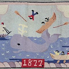 Claire Murray "1877 Stoved Boat" Hooked Rug