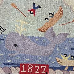 Claire Murray “1877 Stoved Boat” Hooked Rug