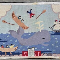 Claire Murray “1877 Stoved Boat” Hooked Rug