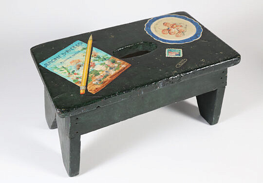 Decorated Foot Stool